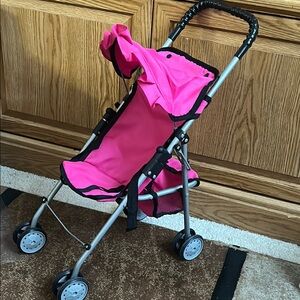 Mommy and Me Pink Doll Stroller